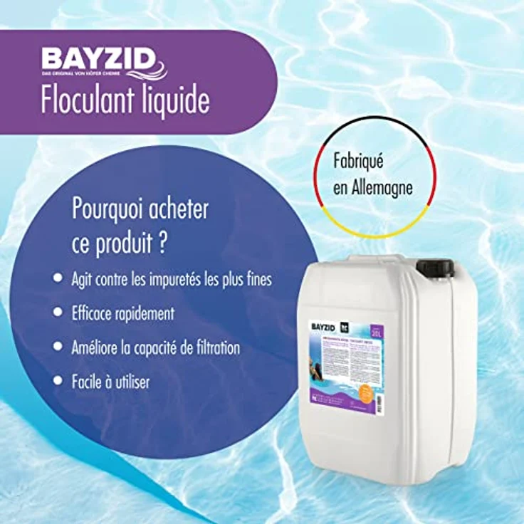 4 x 10 Liter BAYZID Flockungsmittel flüssig für Pools – Bild 6