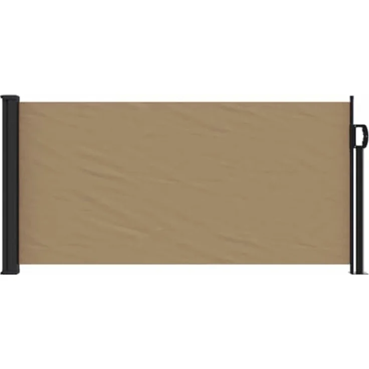 Vidaxl Seitenmarkise Ausziehbar Taupe 100x500 cm, Wasserfest, UV-beständig, Stahl und Aluminium Rahmen – Bild 9