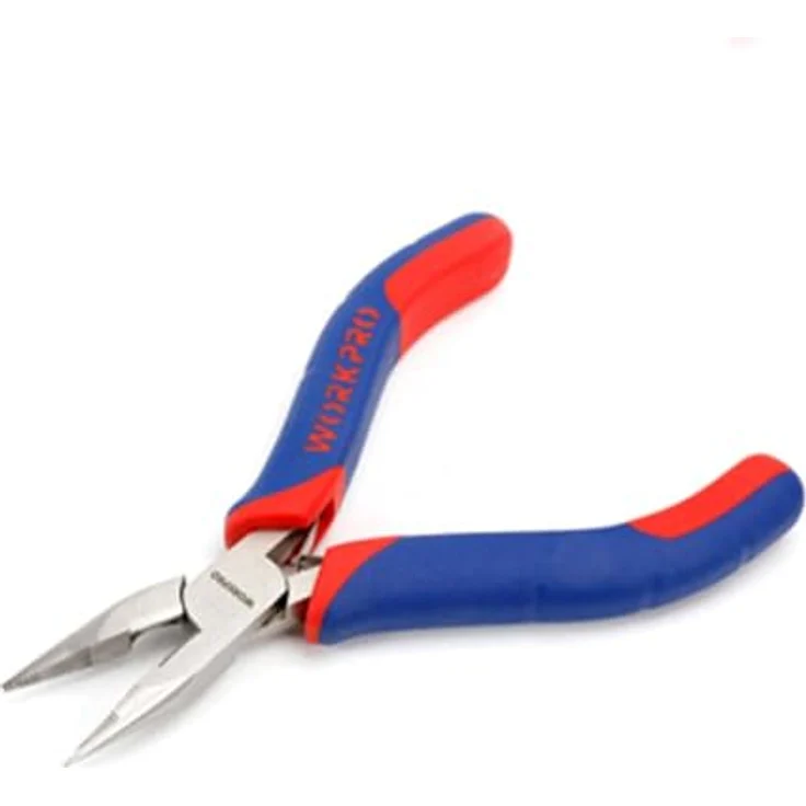WorkPro Flachzange WP231095, Mini-Spitzzange aus Chrom-Vanadium-Stahl, rostfrei und korrosionsbeständig – Bild 2