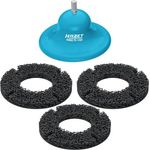 Hazet Radnaben-Schleifer 4-teilig, Schleifwerkzeug für Rost- und Schmutzbeseitigung an Radnaben und Bremsscheiben, max. 500 U/min