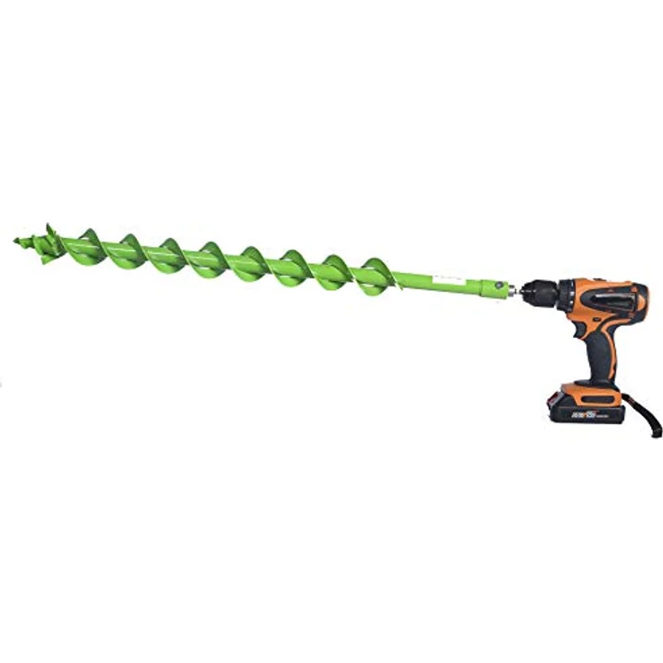 WERHE Erdbohrer-Set Ø40mm, 80cm mit SDS Plus Adapter – Kompatibel mit Standard SDS Plus Bohrmaschinen, ideal für Zaunbau und Gartenarbeit – Bild 5