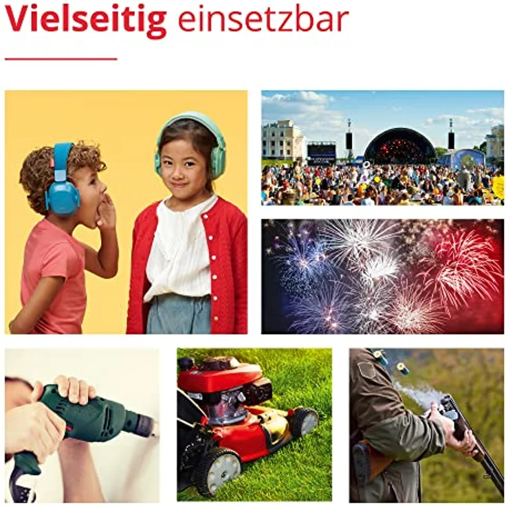 Alpine Muffy Lärmschutz Kopfhörer Kinder - Ohrenschützer für Kinder bis zu 16 Jahren – Geräuschdämmender Gehörschutz für Kinder - Komfortabler mit verstellbarem Kopfband - Mint – Bild 4