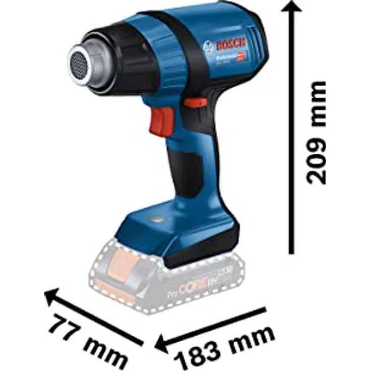 Bosch Professional GHG 18V-50 (C) Akku-Heissluftgebläse solo 300° / 500° (06012A6500) ohne Akku ohne Ladegerät – Bild 3