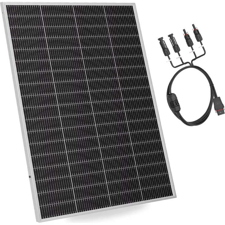 SUNSHARE Ray Lite Solarmodul 200 W, hocheffiziente N-TOPCon-Technologie, inkl. MC4-Adapterkabel, ultraleicht und kompakt
