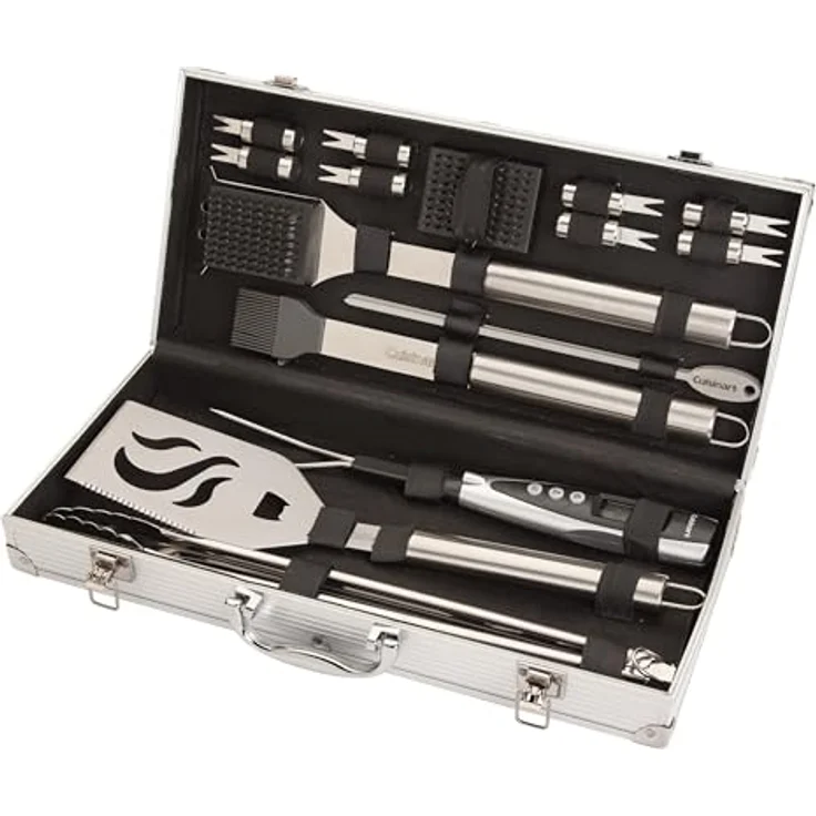 Cuisinart 14 Deluxe Grillbesteckset Grillwerkzeug, Edelstahl – Bild 2