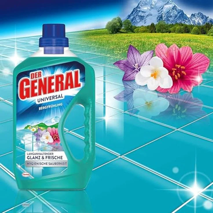 Der General Der General Universal Bergfrühling 750ml Allzweckreiniger mit Repair- und Refresh-Effekt, strahlender Glanz und langanhaltende Frische – Bild 3