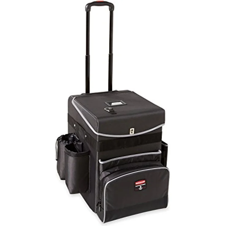Rubbermaid Quick Cart Medium, Mobiler Transportwagen mit Teleskopgriff, schmutzabweisend und abwaschbar, 18,1 kg Tragkraft – Bild 1