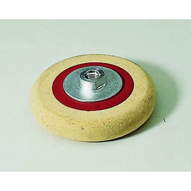 Flex Poliermaschine Flex Filzteller mit Gewindeflansch M 14, 125 Ø, 122726 - Hochglanzpolieren von Edelstahl mit Fiberrücken (Flex)