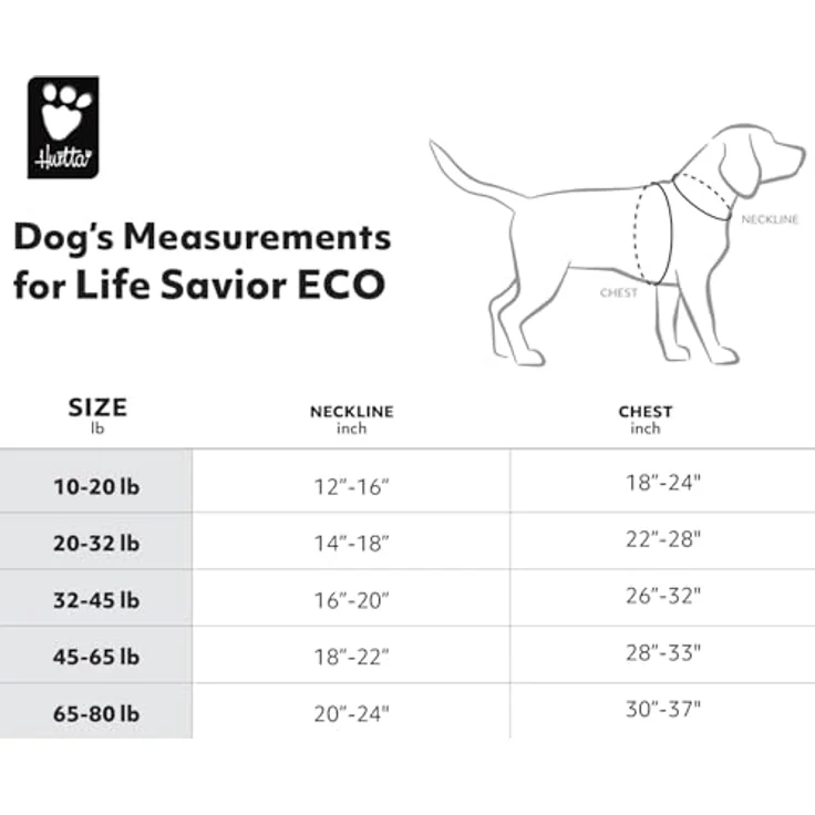 Hurtta Life Savior Eco peacock (XL, Hundemantel), Leichte Schwimmweste für Hunde – Bild 6