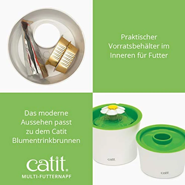 Catit Multi Feeder, Futternapf für Nass- und Trockenfutter, Futternapf für Katzen – Bild 4