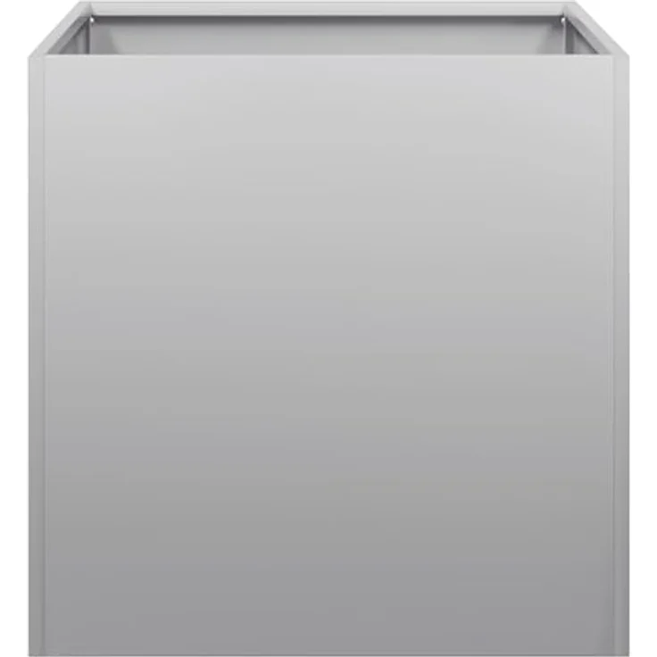 vidaXL Pflanzgefäß 40x40x40 cm Stahl verzinkt, Hochbeet mit viel Platz für Pflanzen, Outdoor Pflanzkübel in natürlicher Optik - Garten-Garten-Pflanzkübel, Blumenkasten – Bild 4