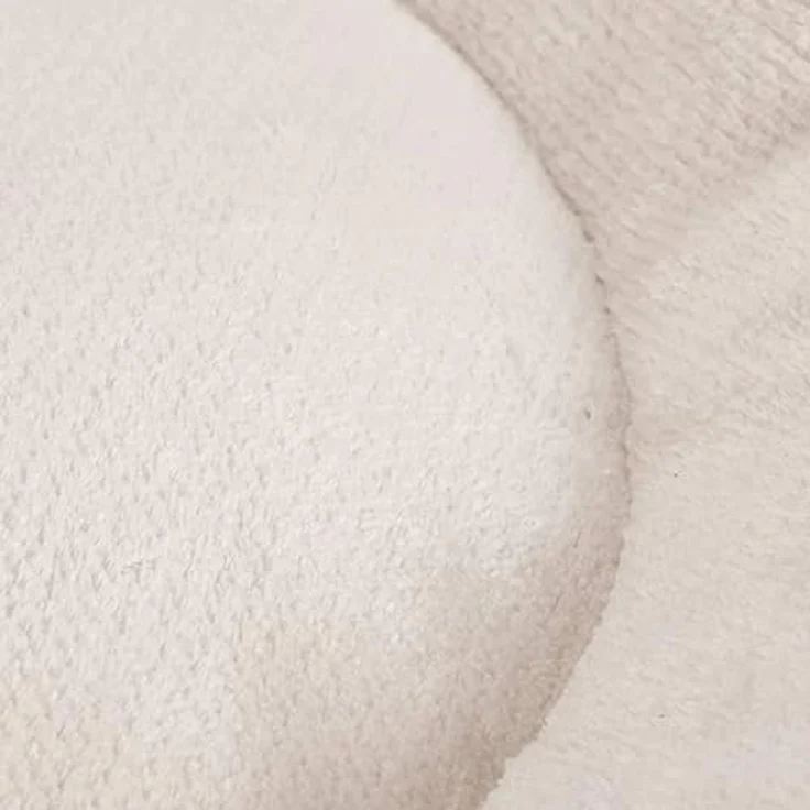 Designed By Lotte Tierbett Katzen Liegebett Ribbed hellgrau, weicher gerippter Stoff und runde Form für optimalen Komfort – Bild 2