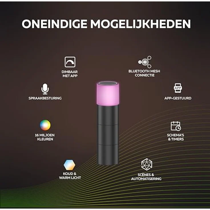 Calex Smart Outdoor LED Gartenleuchte, Mit App und Kompatibel Alexa Sprachsteuerung, WLAN Aussenleuchte Wasserdicht, Dimmbar – Bild 2