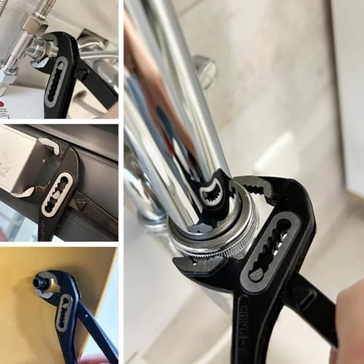 BOOMET Wasserpumpenzange 300mm, Robuste Zange für präzises Greifen und Halten, Ideal für Armaturen und Rohrarbeiten – Bild 5