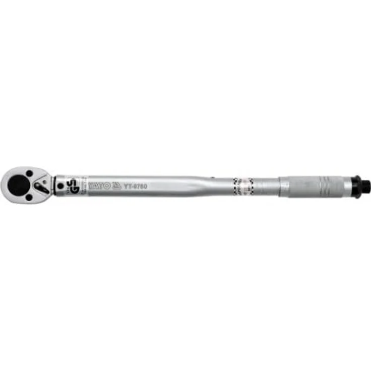 Yato YT-0760, Drehmomentschlüssel 1/2" mit Drehmomentbereich 42-210 Nm, Silber, 470 mm, im Koffer – Bild 3