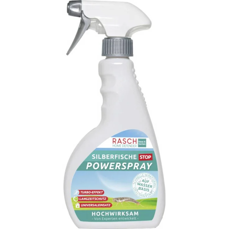 Silva Rasch Home Defender 1109S, Insektenschutz-Spray gegen Silberfische mit langanhaltendem Schutz, 500 ml