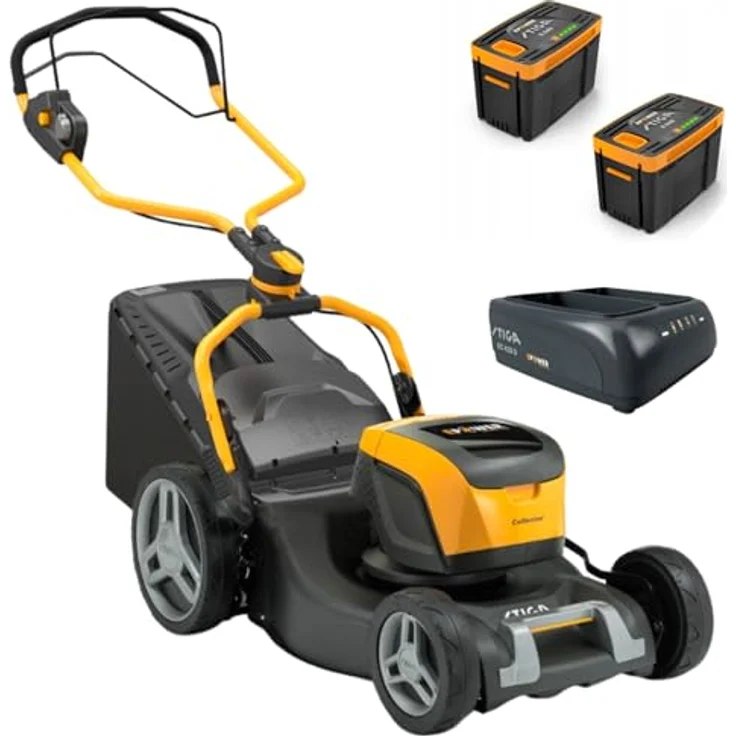 STIGA GARDEN Akkurasenmäher Collector 548e S, 46 cm Schnittbreite, 2 Akkus 48V/4Ah, Doppel-Ladegerät – Bild 2