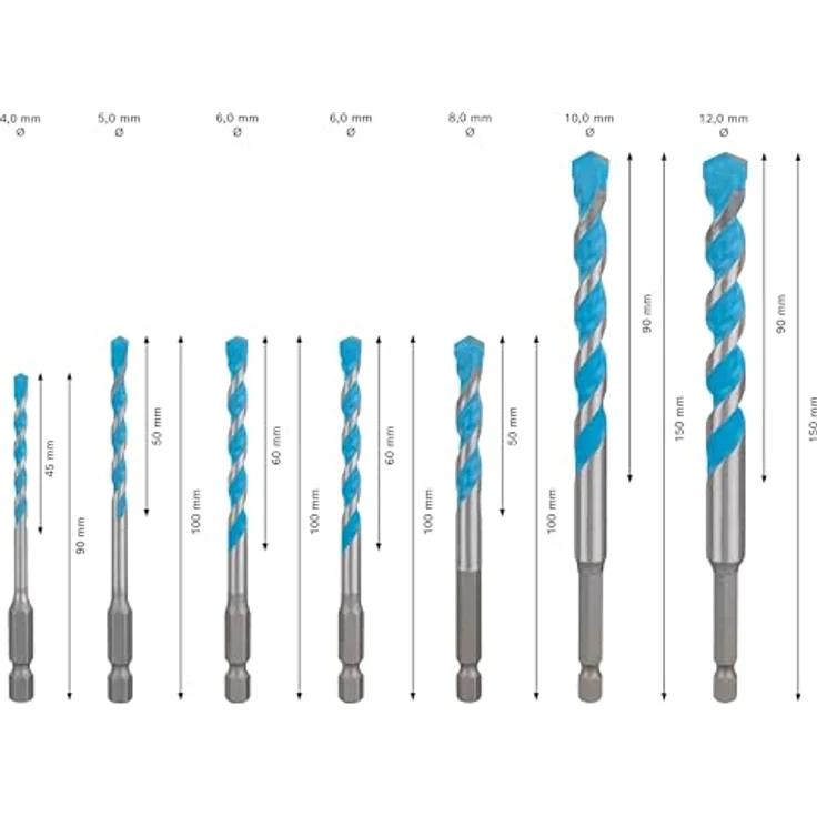 BOSCH Mehrzweckbohrer EXPERT HEX-9 Multi Construction Bohrer-Set, Bohrer- & Bitsets, mit Centering Geometry – Bild 3