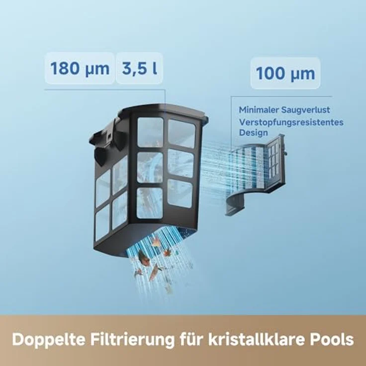 MOVA Diver A10, Intelligenter Poolroboter mit 22 700 L/h Saugleistung, 240 min Laufzeit, Doppel-Bürste und 8 IA-Modi – Bild 6