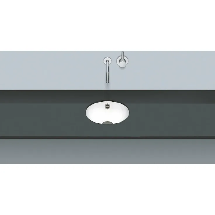 Alape Unterbaubecken UB.K325, rund Ø 28,4cm, 2030700000, weiß - 2030700000
