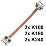 Scheppach Schleifbandset für Dekupiersägen | jeweils 2x Körnung 100/180 / 240 | Länge 130 x 6,4mm | für alle Dekupiersägen mit 127mm Stiftaufnahme | Schleifbänder für Dekupiersägen & Modellbausägen