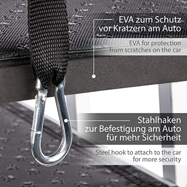 ONVAYA® Hundetreppe faltbar | 5 Stufen | Hunderampe Einstieghilfe für Autos oder hohe Betten | klappbare Haustiertreppe | stabile Hundeleiter | praktisch & leicht | für bis zu 60 kg – Bild 4