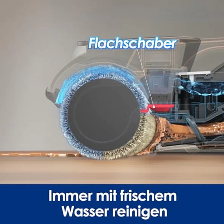 Tineco iFLOOR 5 Breeze Complete Nass Trockensauger, Kabellos mit Dreifacher Batterielebensdauer, Selbstreinigung, Blau – Bild 2