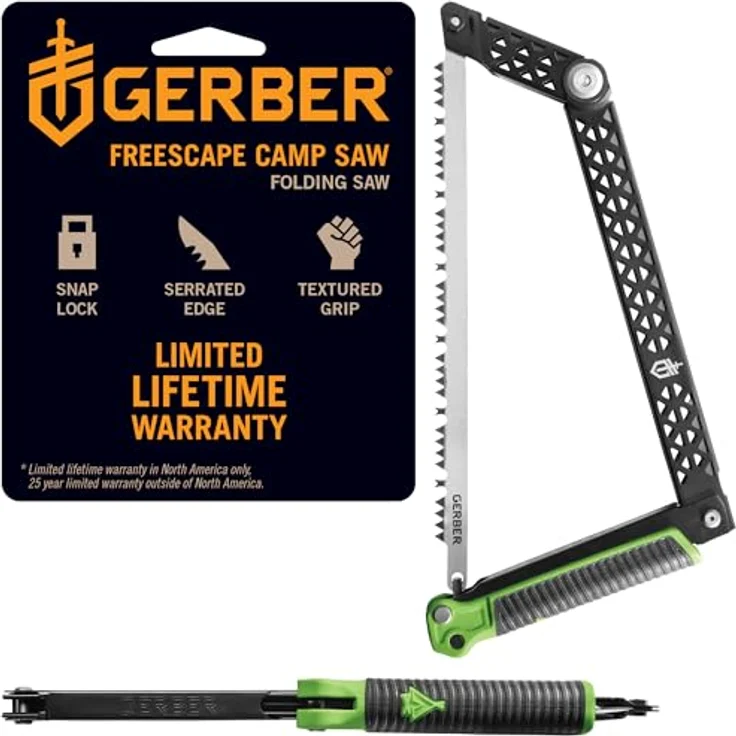 Gerber Säge FREESCAPE SAW, klappbare Handsäge, Kunststoffgriff, gummiert – Bild 2