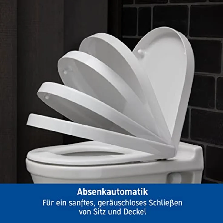 Duravit WC-Sitz Starck 3, Weiß, 43,1 cm x 37 cm x 4,3 cm mit Absenkautomatik und Edelstahlscharniere – Bild 2