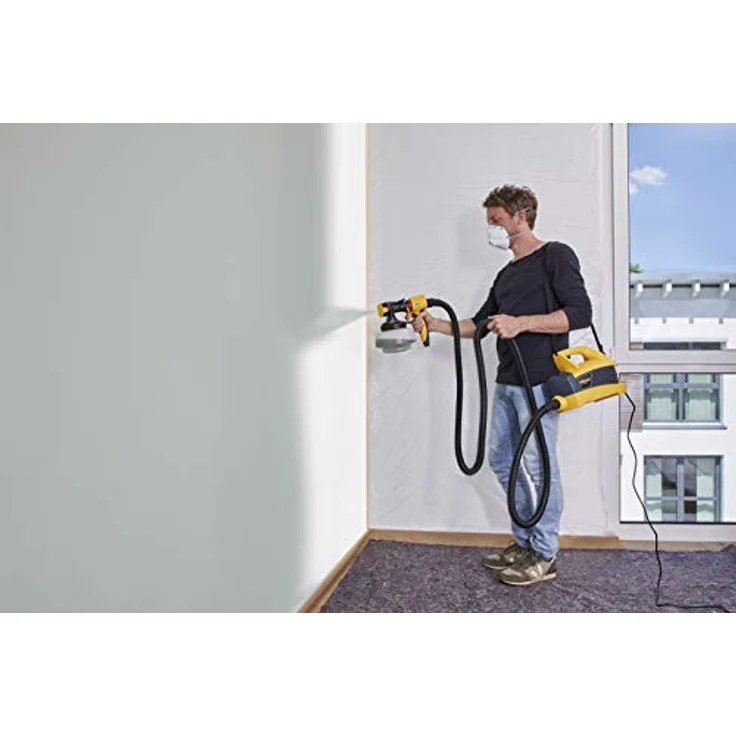 WAGNER Farbsprühsystem W 690 FLEXiO für Dispersions--Latexfarben, Lacke & Lasuren im Innen- & Außenbereich, 15 m²-6 min, Behälter 1800 ml-800 ml, 630 W, Schlauch 3,5 m – Bild 3