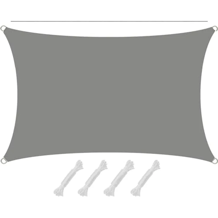 AMANKA 98% UV Schutz: Sonnensegel Wasserdicht 1x2m - Sonnensegel für die Terrasse Segeltuch Sonnenschutz Schattenspender Garten Sonnenschutz Sonnensegel Outdoor Sonnensegel Balkon Segel für Terrasse