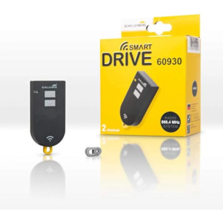 Schellenberg 60930 Garagentor Fernbedienung Smart DRIVE, 2-Kanal, 868,4 MHz,max 10mW / 10 dBm, anthrazit – Bild 1