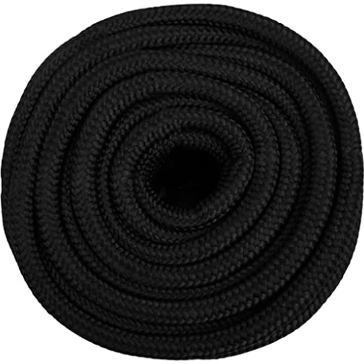 vidaXL Bootsseil Ankerleine Schwarz 18mm 100m Polypropylene - Robuste und witterungsbeständige Festmacher Tauwerk für Boote und Yachten – Bild 4