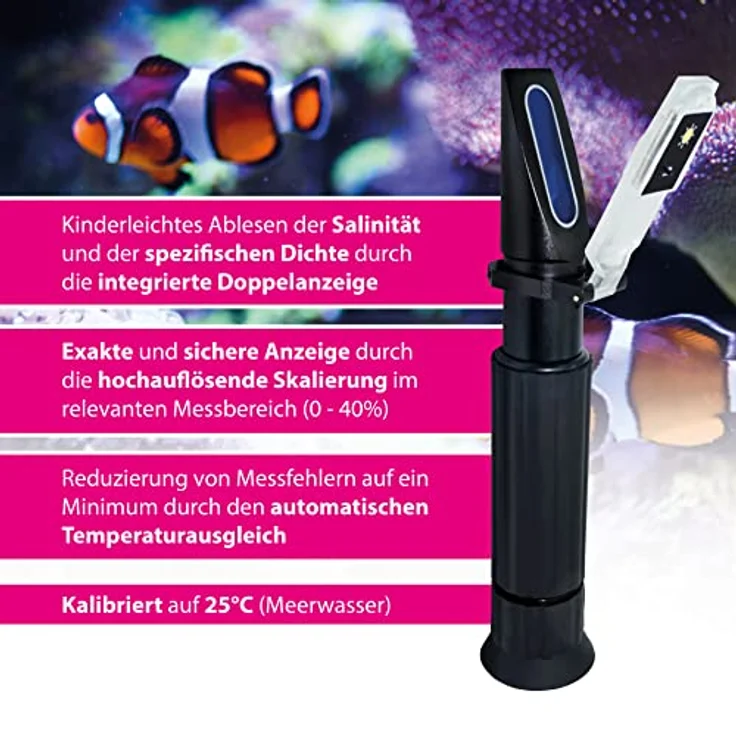 Arka - Refraktometer für Salzgehaltstests Meerwasser – Bild 3