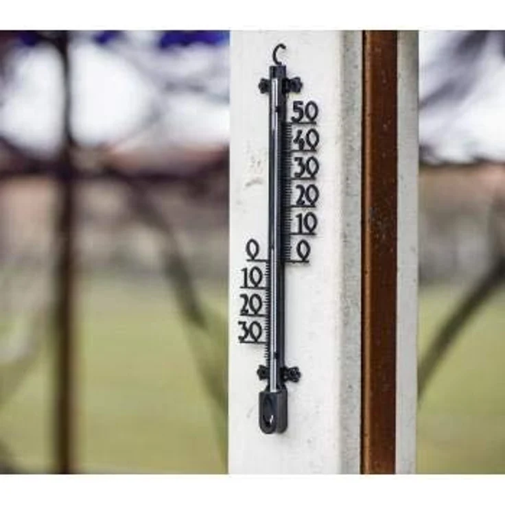 Hama Innen-/Außenthermometer, analog mit Baumstruktur, 26 cm – Bild 2