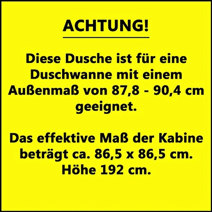 Schulte EP321506 01 970 Duschkabine Alexa Style 2.0 Drehtür Seitenwand, 90 x 90 cm, 192 cm, 5 mm Sicherheitsglas Dekor Liane beschichtet, alunatur – Bild 3