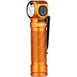 OLIGHT Perun 3 Taschenlampe, 3000 Lumen, 5 Modi, weiße und rote LED, elastisches Kopfband, Orange