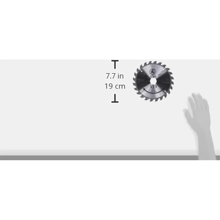 Kraftmann 3952 | Hartmetall-Kreissägeblatt | Ø 190 x 30 x 2,5 mm | 24 Zähne – Bild 4