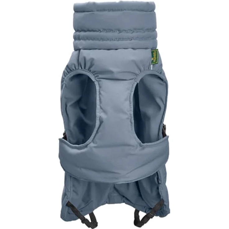Hunter Tierbedarf Hundemantel Paxson Mops & Co. taubenblau, Steppmantel mit extra Wärme und reflektierenden Paspeln – Bild 2