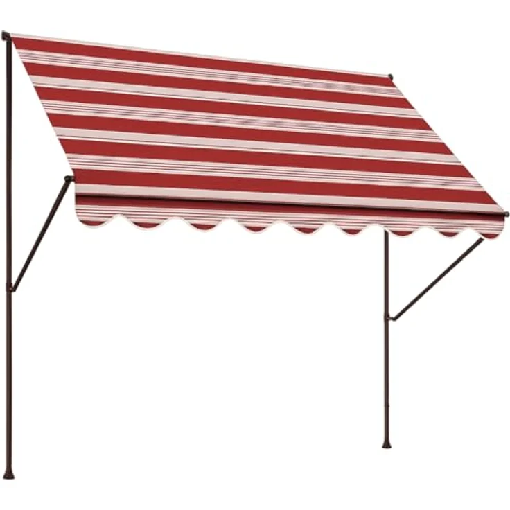 Angerer Klemmmarkise Dralon Nr. 9300, Rot, 150 cm – Bild 2