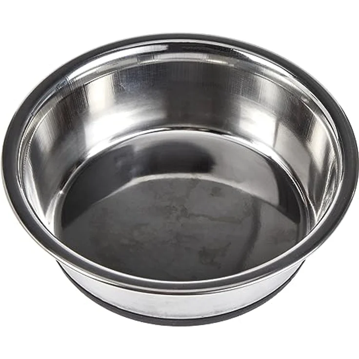 Kerbl Hundenapf Edelstahl, Hundefressnapf Wassernapf, rutschfest, 425 ml – Bild 2