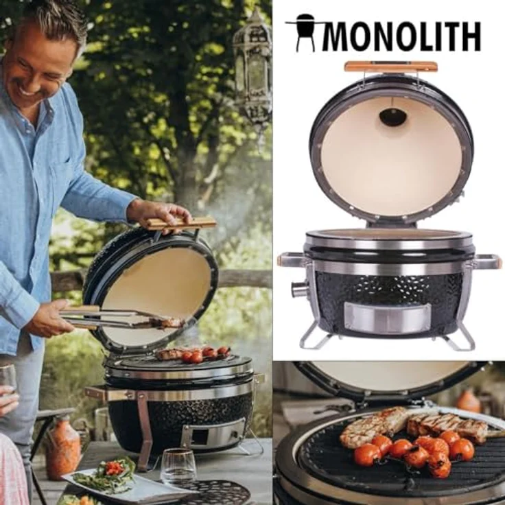 Monolith ICON Holzkohlegrill - Der Kamado Holzkohlegrill/Tischgrill für Unterwegs – Bild 6
