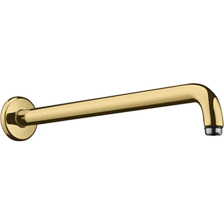 hansgrohe Brausearm 389mm, Polished Gold Optik - Luxuriöser Duscharm mit edler Gold-Oberfläche – Bild 1
