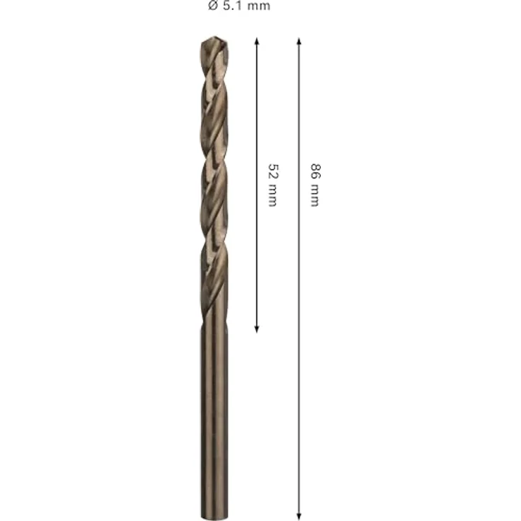 Bosch Accessories 2608577601 Metall-Spiralbohrer, HSS-Co mit Kobalt für Edelstahl, hohe Lebensdauer und präzise Schnitte – Bild 3