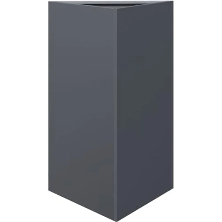 vidaXL Pflanzkübel 2 STK. Anthrazit Dreieckig 50x43x75 cm Stahl, Rostbeständig und stabil, viel Platz für gesundes Pflanzenwachstum – Bild 5