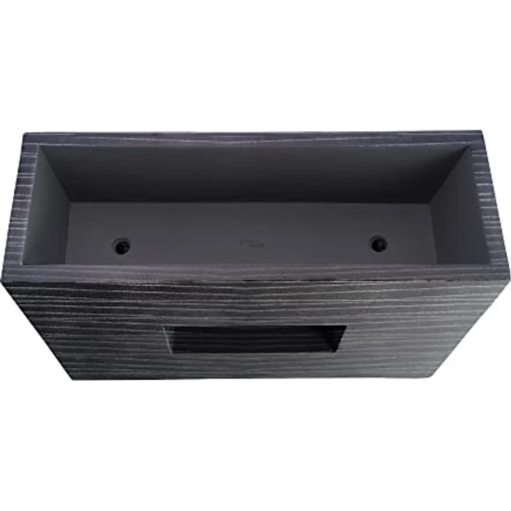 Pflanzwerk® VISTA Premium Hochbeet Pflanzkübel, Rechteckig aus Fiberglas mit Lotus-Effekt, Frostbeständig, Handgefertigt, 20-25 Liter – Bild 3