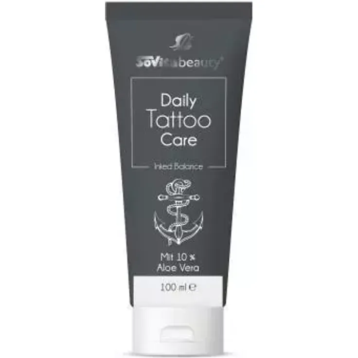 SOVITA BEAUTY Daily Tattoo Care Creme 100 ml – Tattoo Pflegecreme, Regenerierende Hautpflege