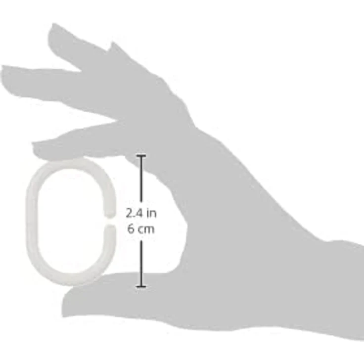 Wenko Duschvorhang Ringe weiß, 12 er Set – Bild 4