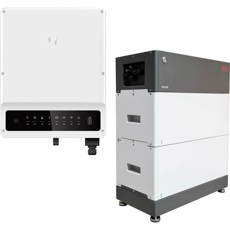 GoodWe GW8K-ET, 8kW Hybrid Wechselrichter mit 5,12kWh Solarspeicher, 2 MPPT, IP66, WLAN-Schnittstelle