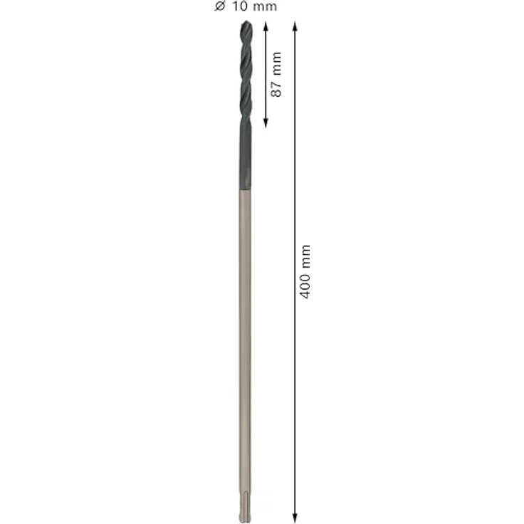 Bosch Schalungs- und Installationsbohrer, SDS Plus, 12 x 400 mm, langlebig für Holz und Metall, HSS – Bild 3